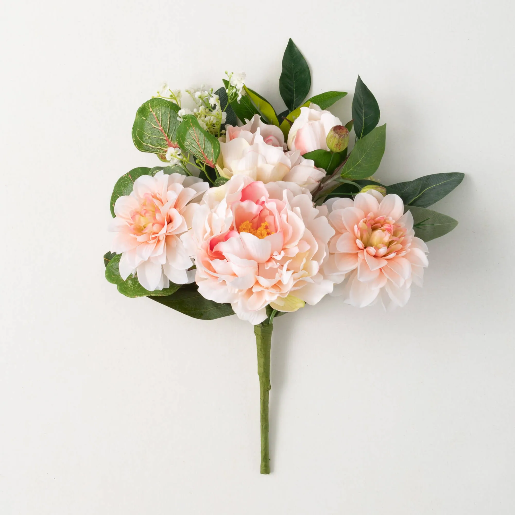 17.5"H Sullivans Blush Blossoming Peony Bush, Multicolored