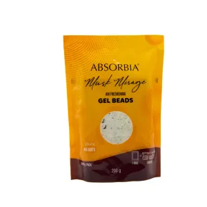 Absorbia Gel Beads Air Freshener 200gms with Refills(8ml essential oil) | Room & Car | Floral Scent | Musk Mirage | Priority in Room Fresheners