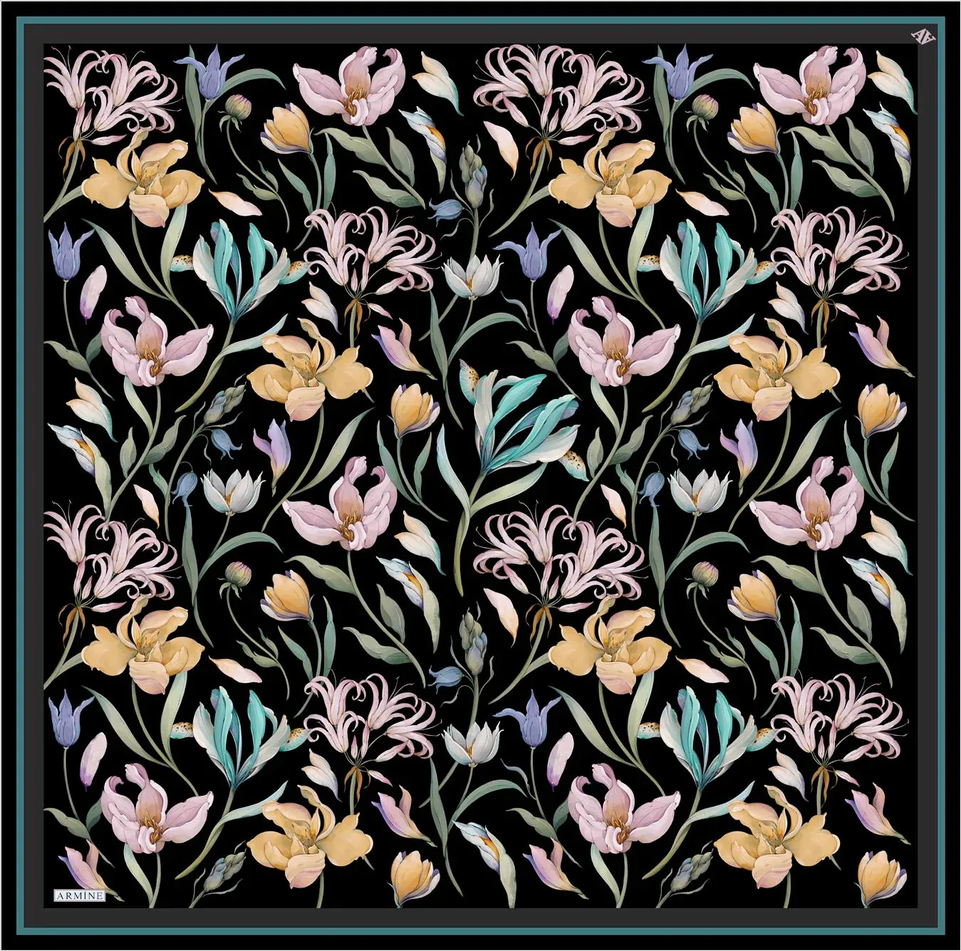 Armine Kelsey Floral Silk Scarf No. 52
