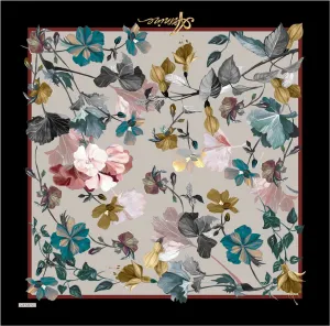 Armine River Floral Silk Scarf No. 52