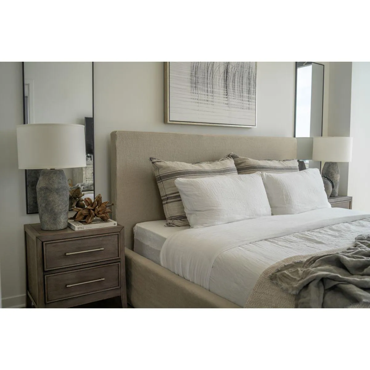 Artifact Tall Table Lamp Moonstone Finish