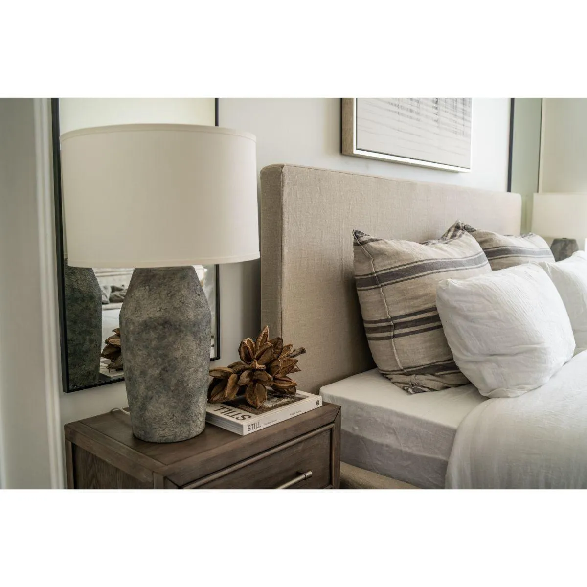 Artifact Tall Table Lamp Moonstone Finish