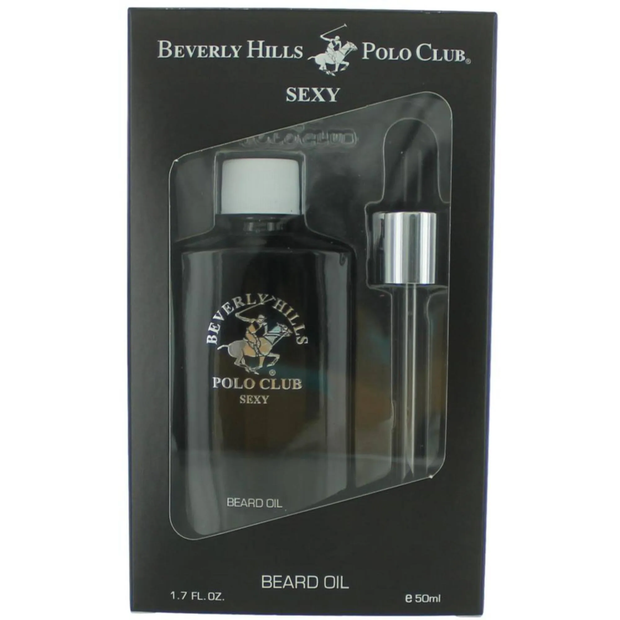 Beverly Hills Polo Club Men's Beard Oil - Sexy Woody Oriental Fragrance, 1.7 oz