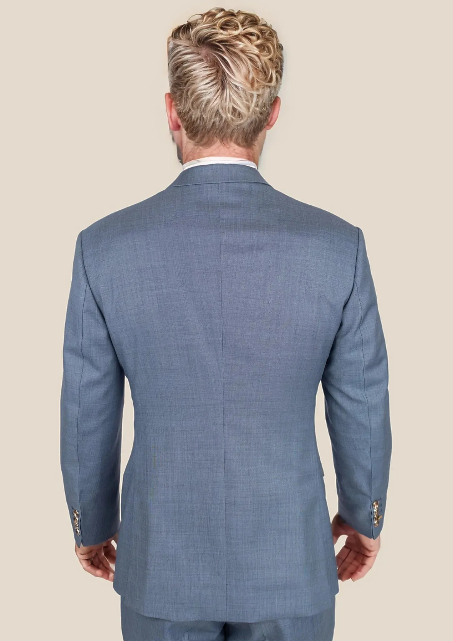 Bryant Vista Blue Sharkskin Suit