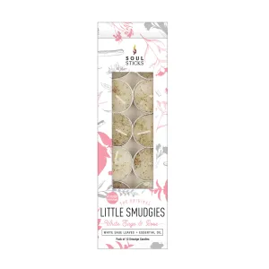 Candles - ‘Little Smudgies’ Candle White Sage & Rose Pack