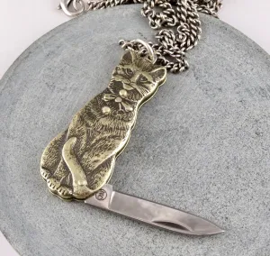 Cat Knife Necklace