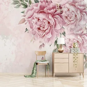 Custom Mural Wallpaper Romantic Floral Wallcovering (㎡)