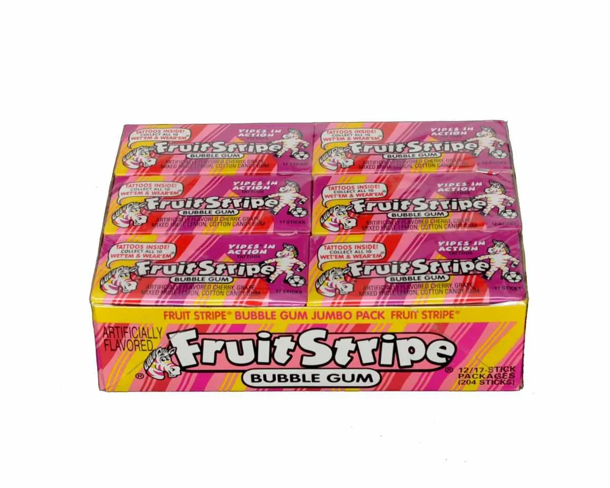 Fruit Stripe Bubble Gum