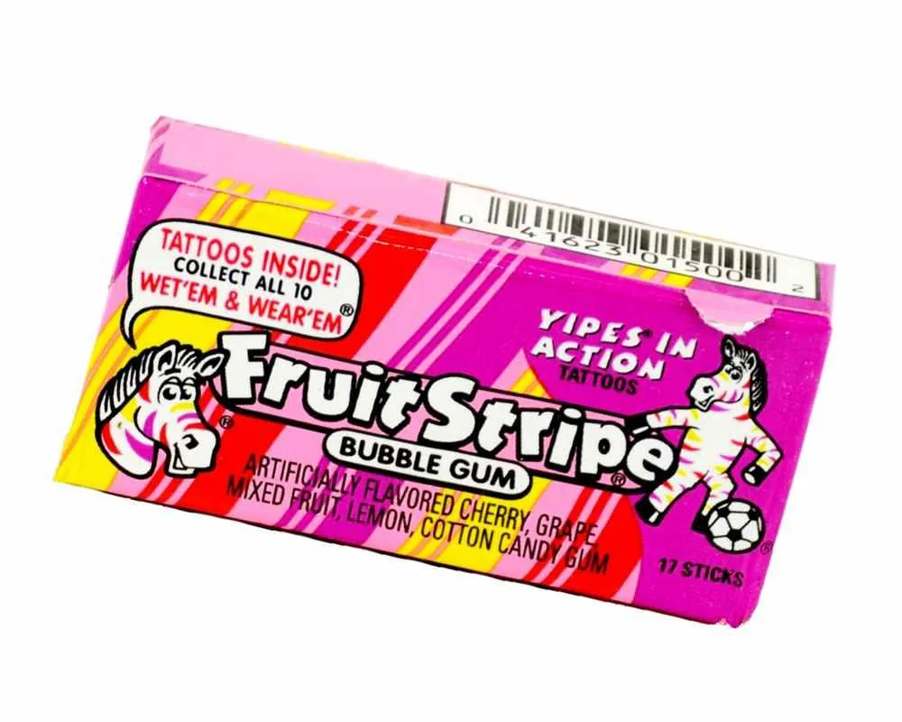 Fruit Stripe Bubble Gum