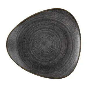 FS842 Churchill Stonecast Raw Lotus Plate Black 254mm (Pack of 12)