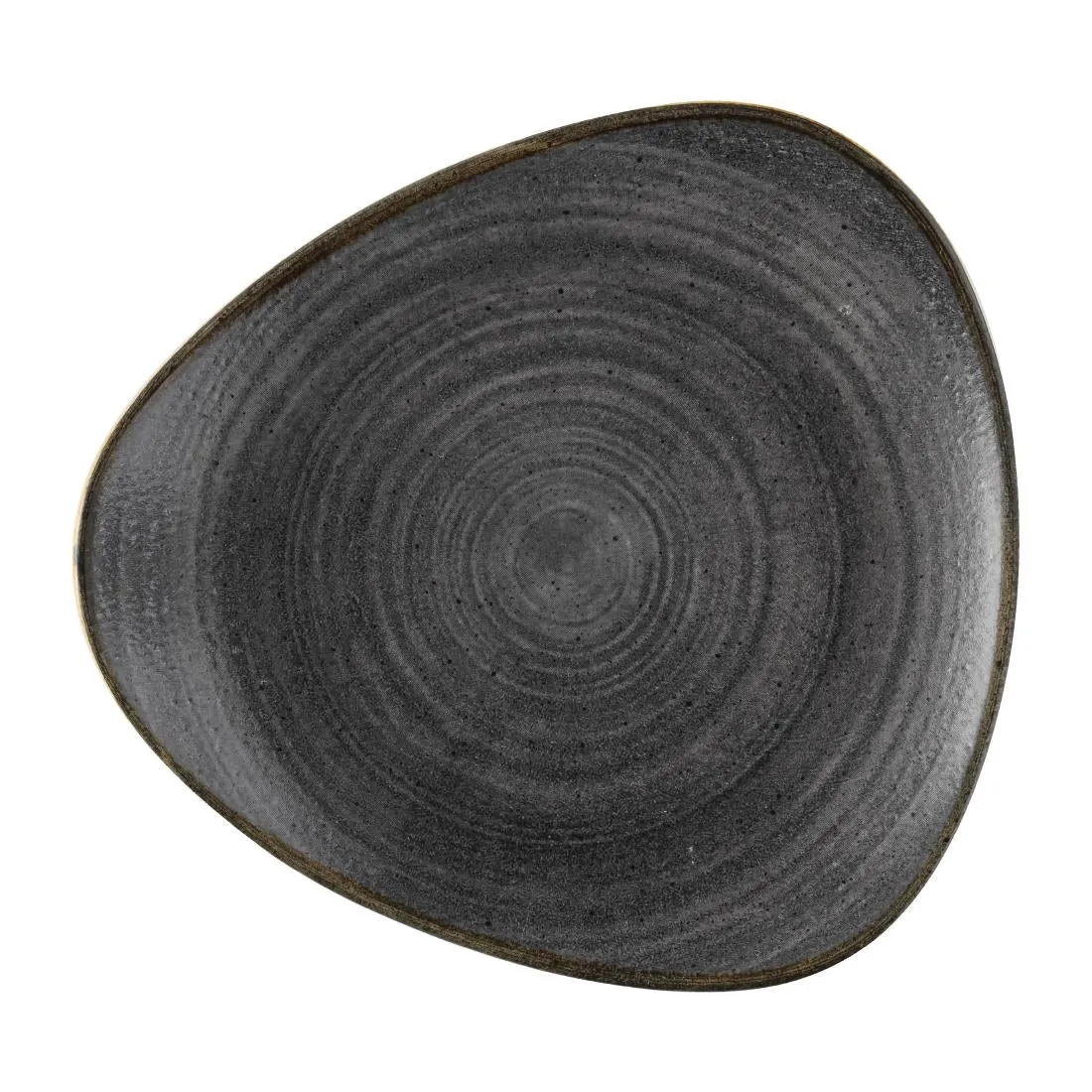 FS842 Churchill Stonecast Raw Lotus Plate Black 254mm (Pack of 12)