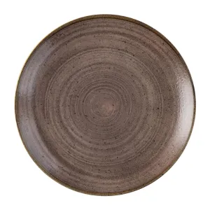 FS848 Churchill Stonecast Raw Evolve Coupe Plate Brown 219mm (Pack of 12)