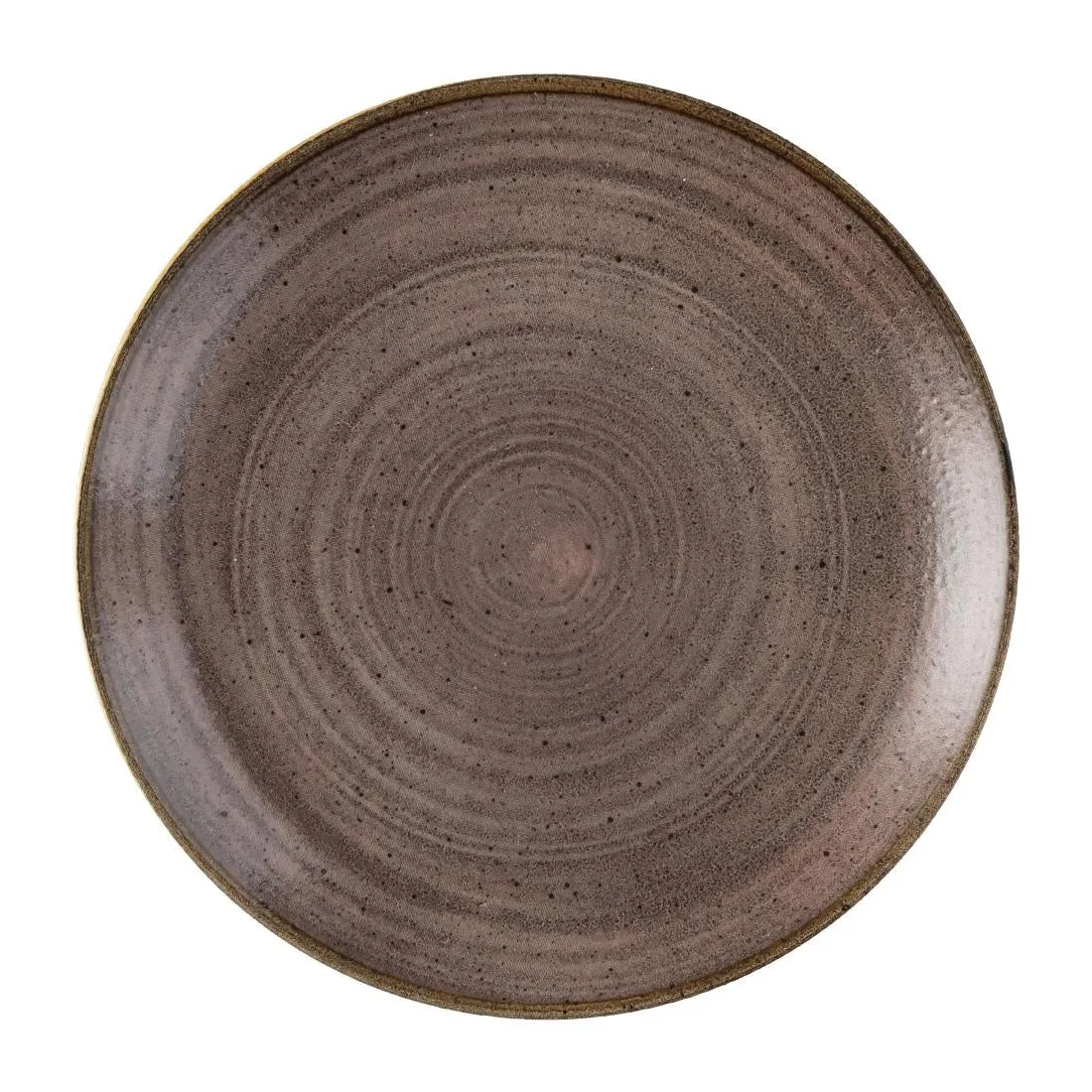 FS848 Churchill Stonecast Raw Evolve Coupe Plate Brown 219mm (Pack of 12)