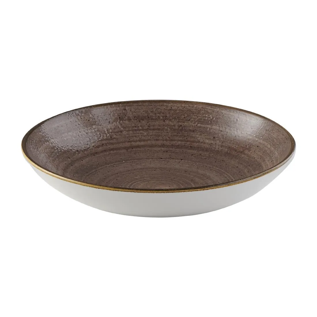 FS851 Churchill Stonecast Raw Coupe Bowl Brown 184mm (Pack of 12)