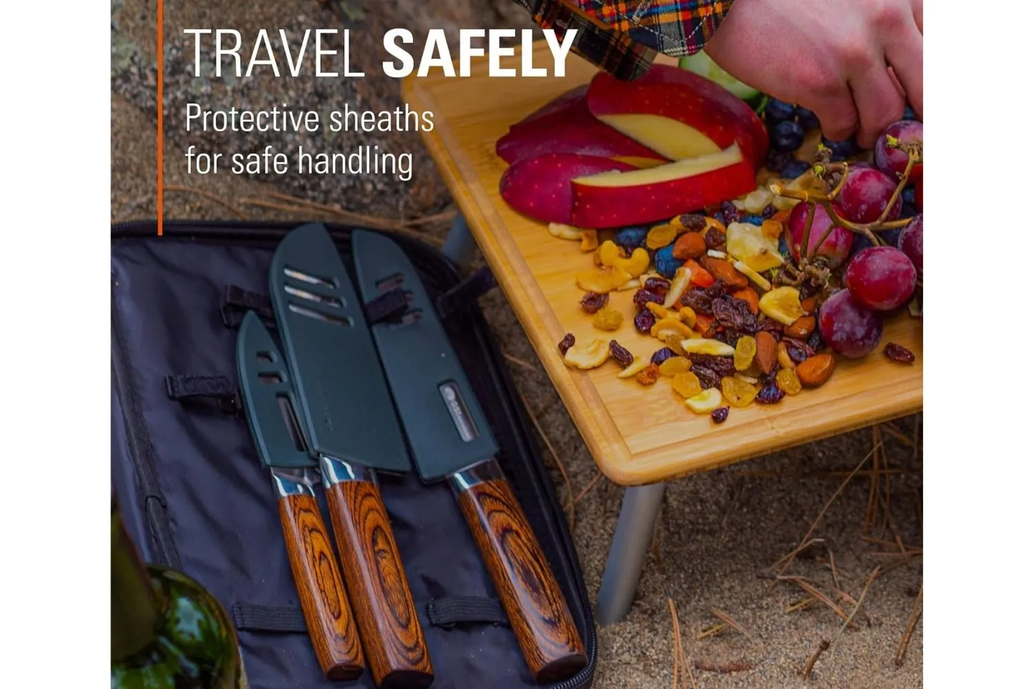GSI CAMPING KNIFE SET | 3-Piece RAKAU Knives