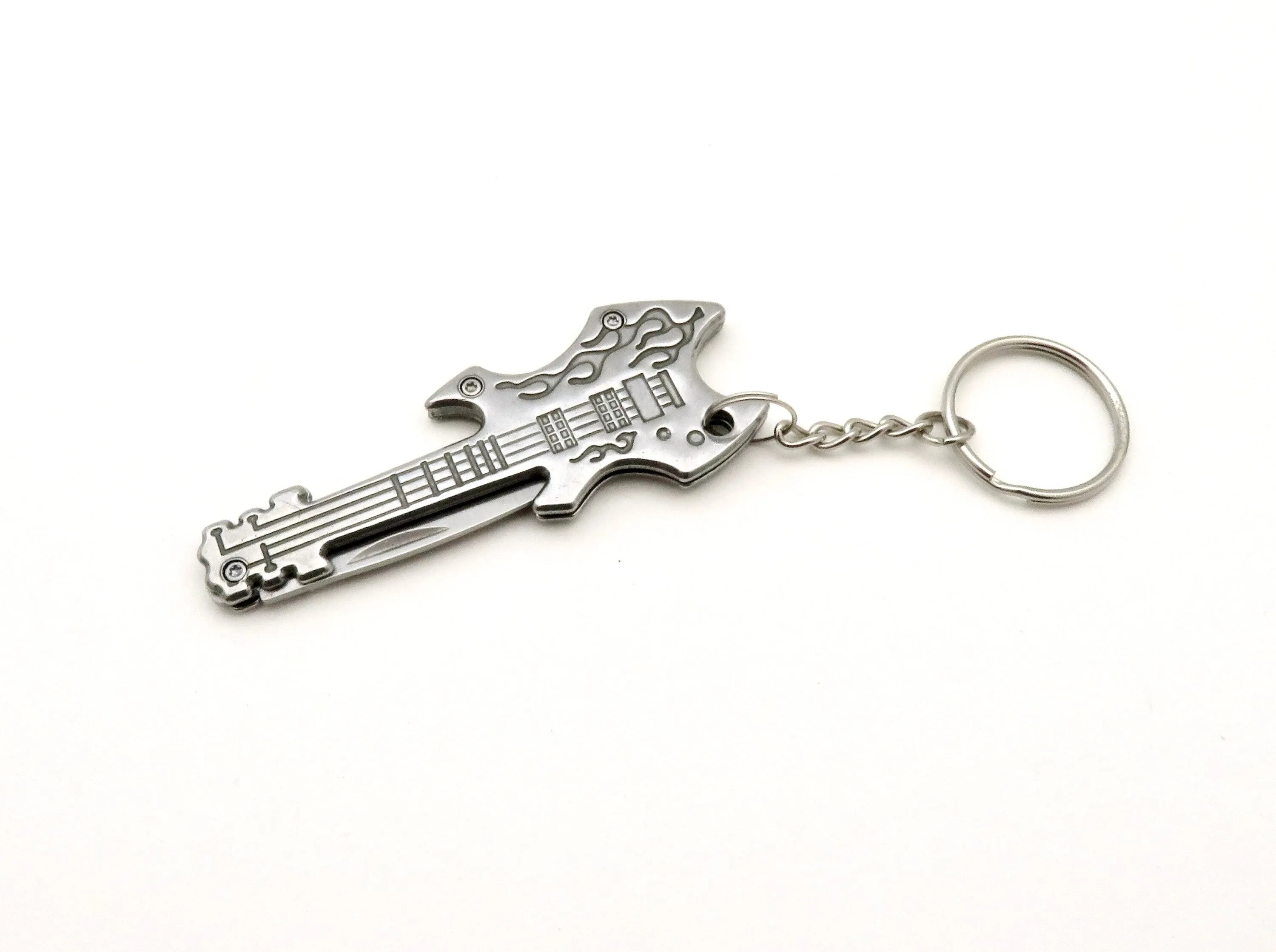 Guitar Mini Knife Keyring