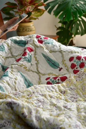Khushnuma Quilt/Rajai: Jaipur Luxury, Cozy Warmth