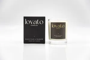 Medium Candle in Box - Black Plum & Rhubarb