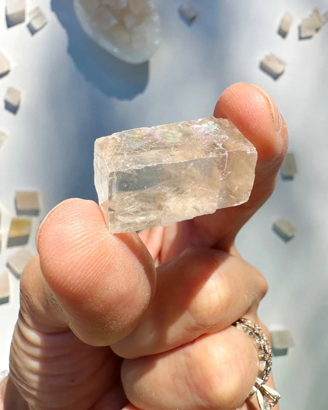 Mini Pink Optical Calcite