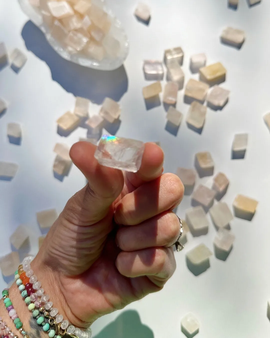 Mini Pink Optical Calcite