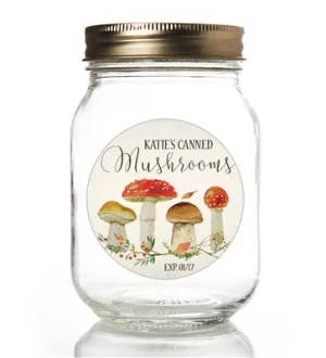 Mushrooms Canning Labels
