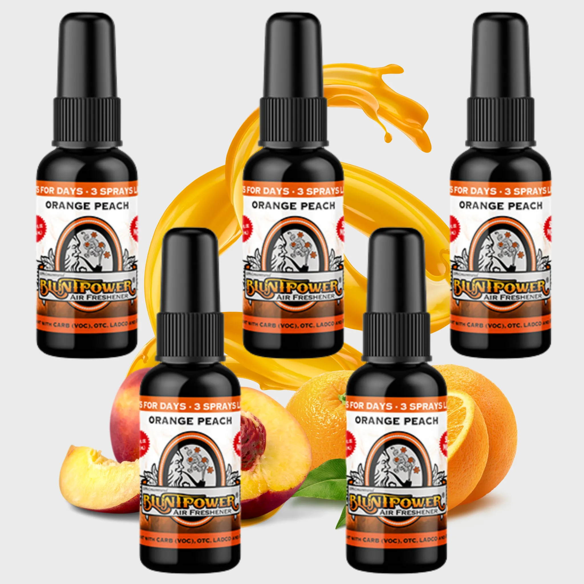 Orange Peach Air Freshener Bundle (5 Pack)