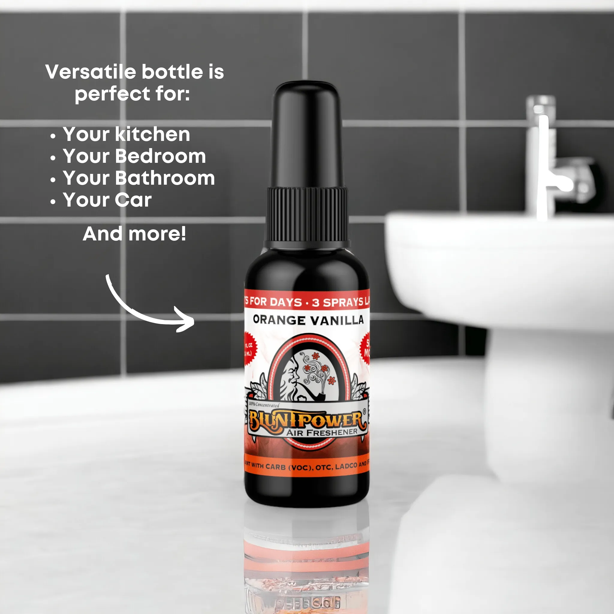 Orange Vanilla Air Freshener Spray