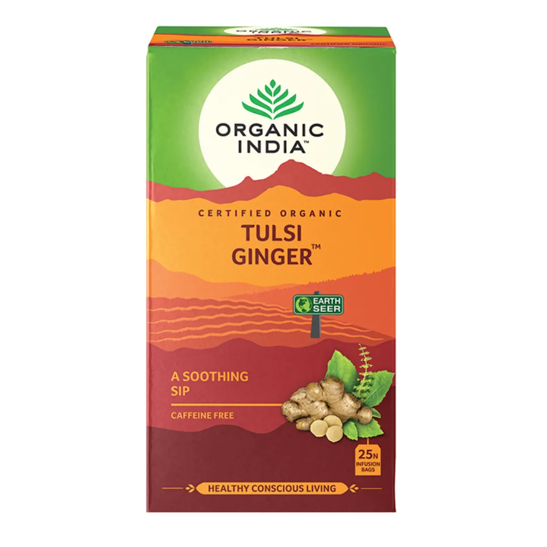 Organic India Tulsi Ginger Tea 25 Bags