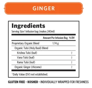 Organic India Tulsi Ginger Tea 25 Bags