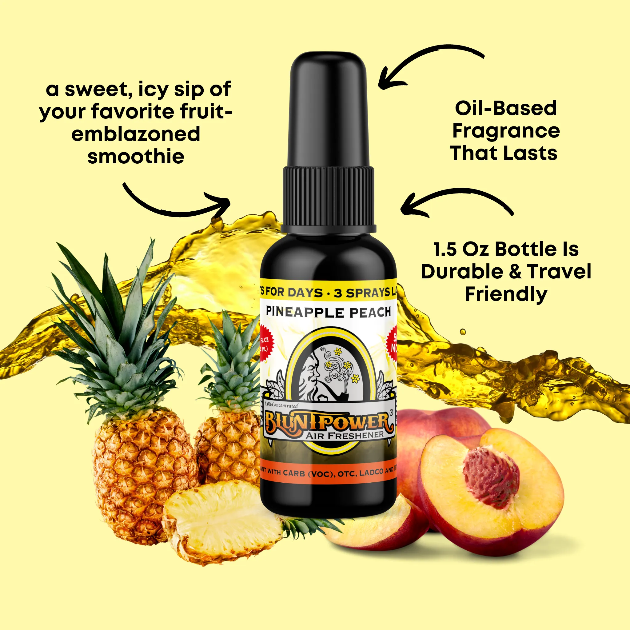 Pineapple Peach Air Freshener Spray