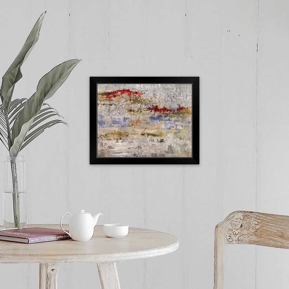 "Breaking Layers" Black Framed Print