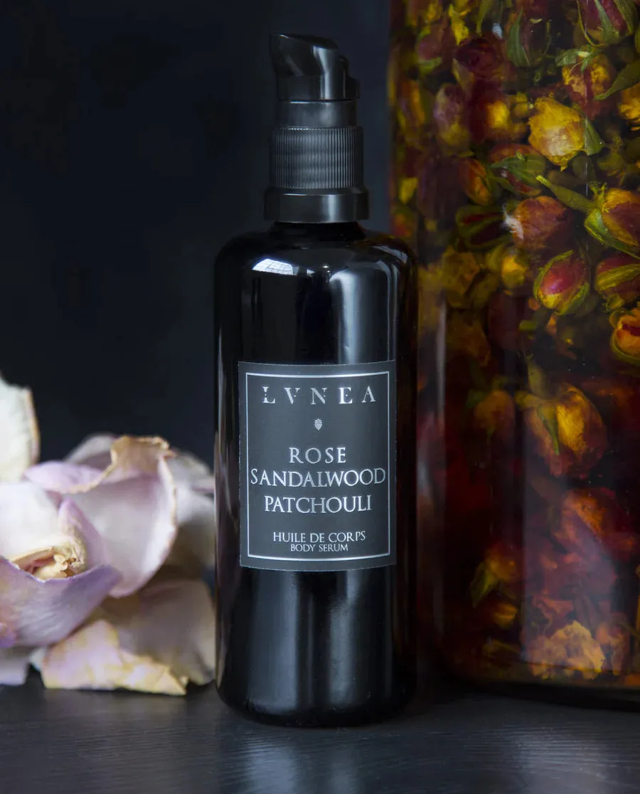 Rose Sandalwood Patchouli Floral Body Serum
