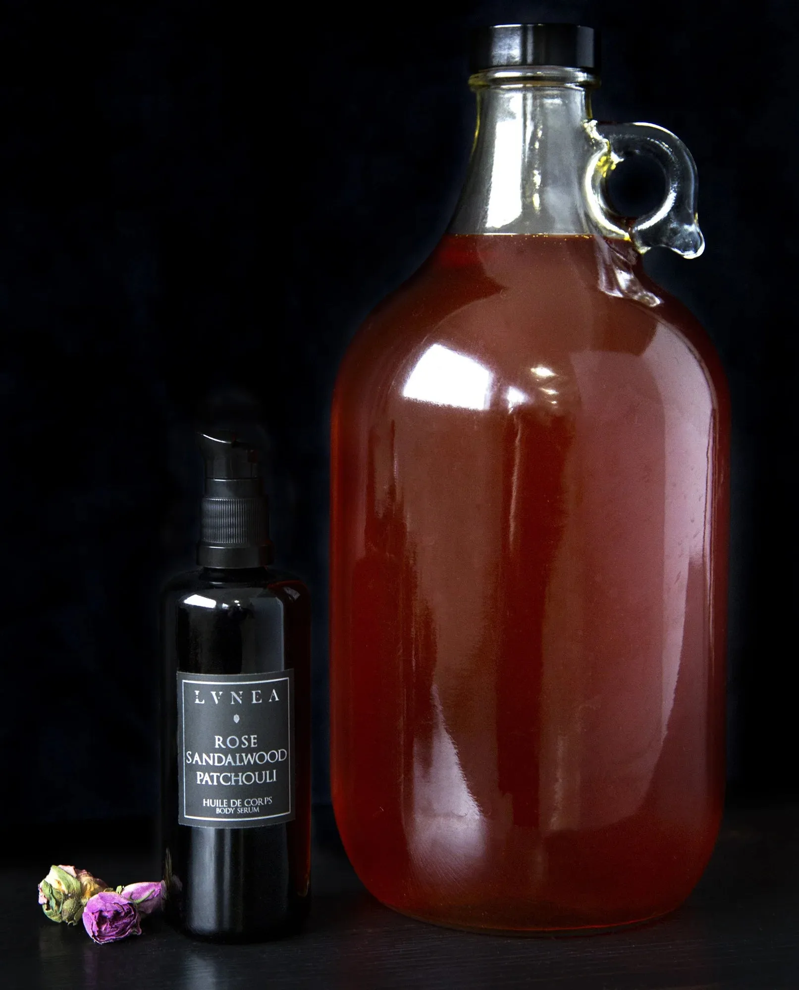 Rose Sandalwood Patchouli Floral Body Serum