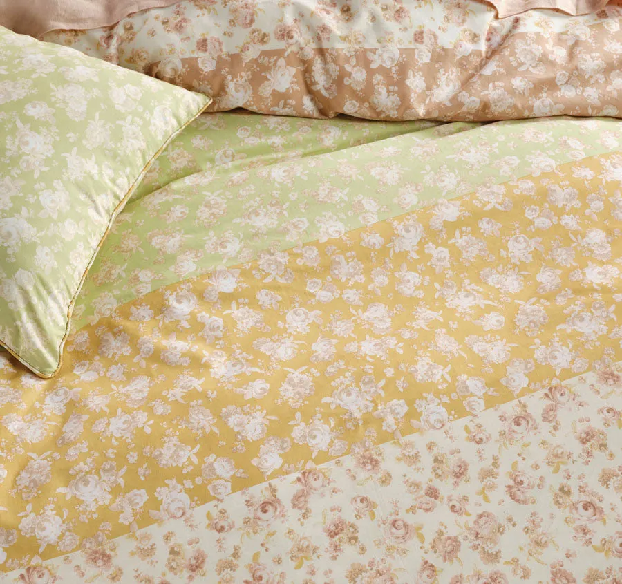 Shania Quilt Cover Set Range Honey