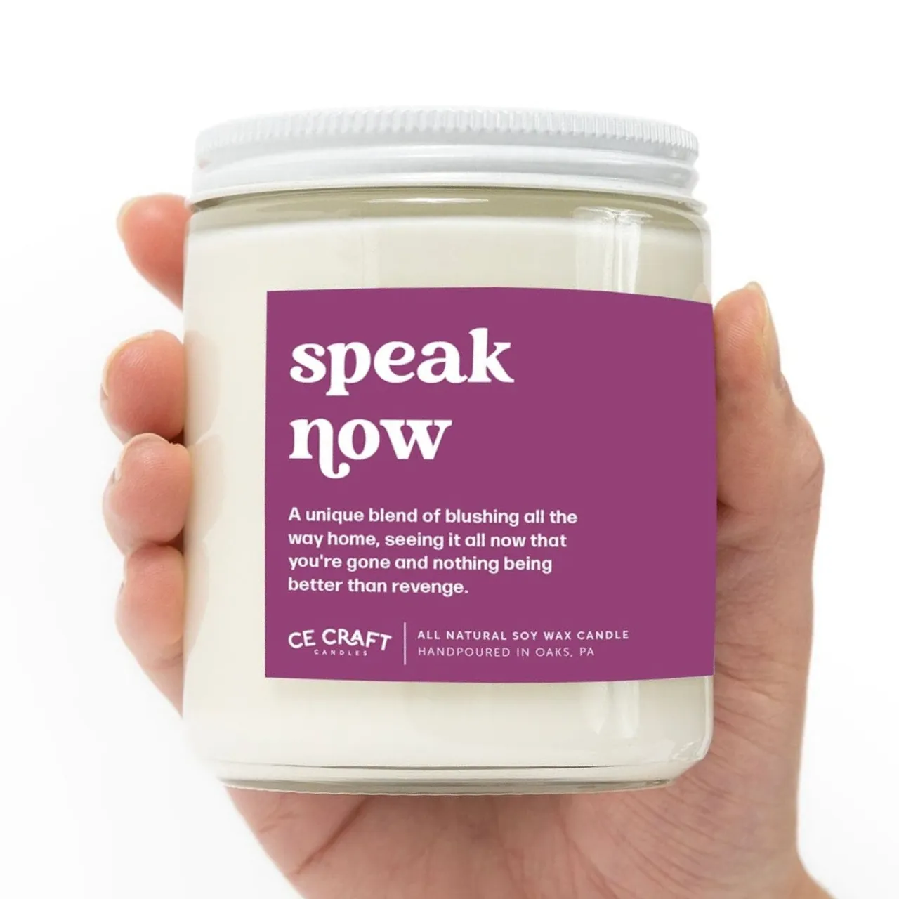 Speak Now Soy Wax Candle