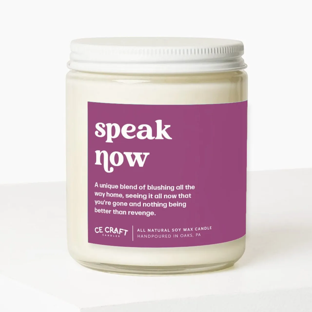 Speak Now Soy Wax Candle