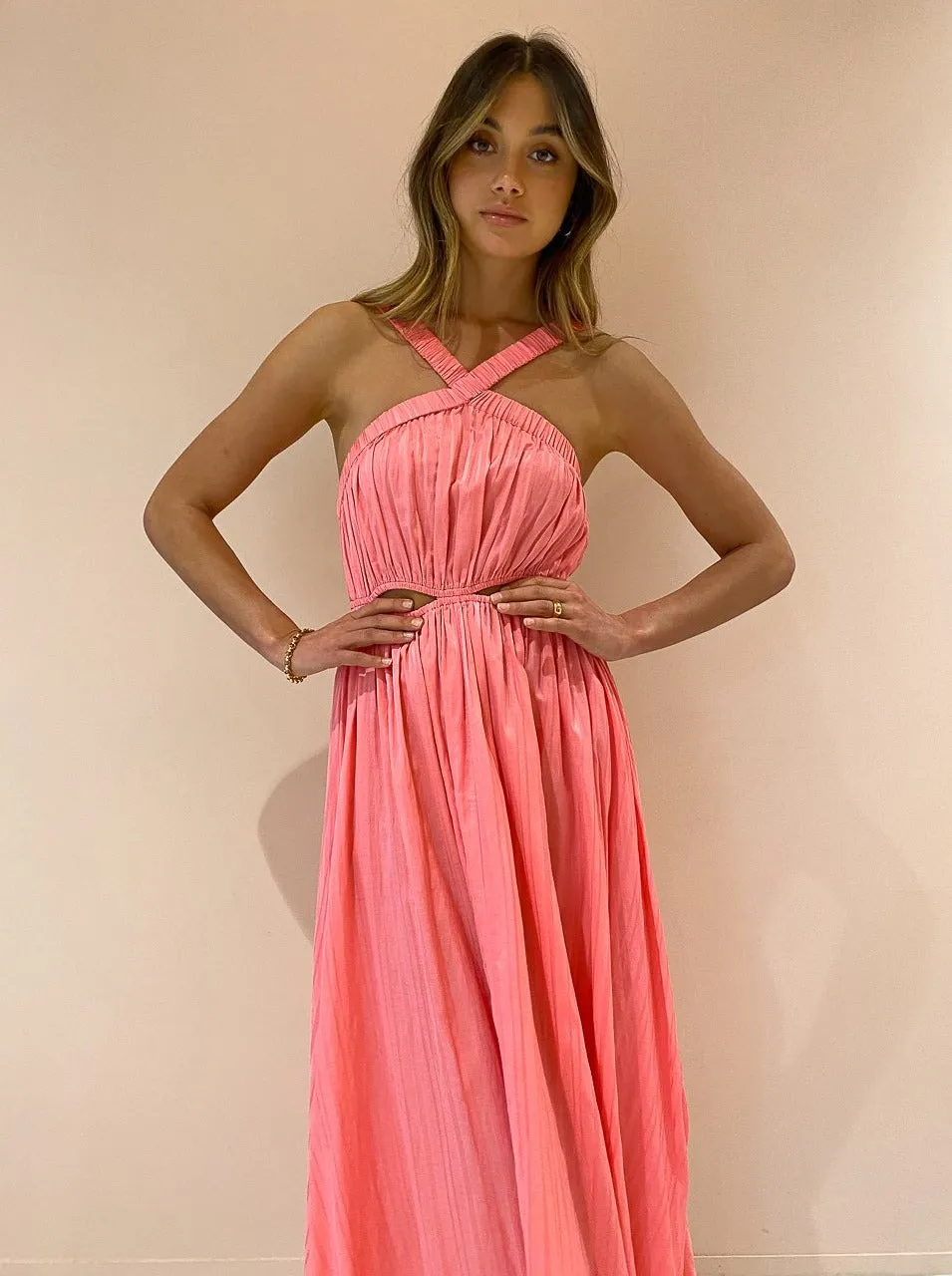 Steele Mirage Midi Dress in Musk
