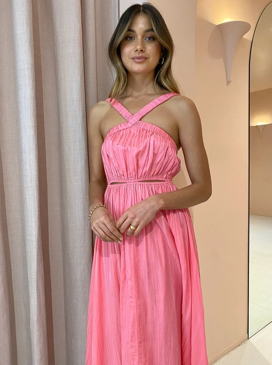 Steele Mirage Midi Dress in Musk