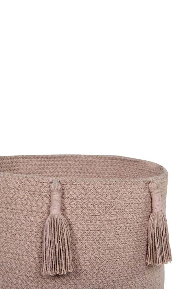 STORAGE BASKET FRINGES WOODY NUDE