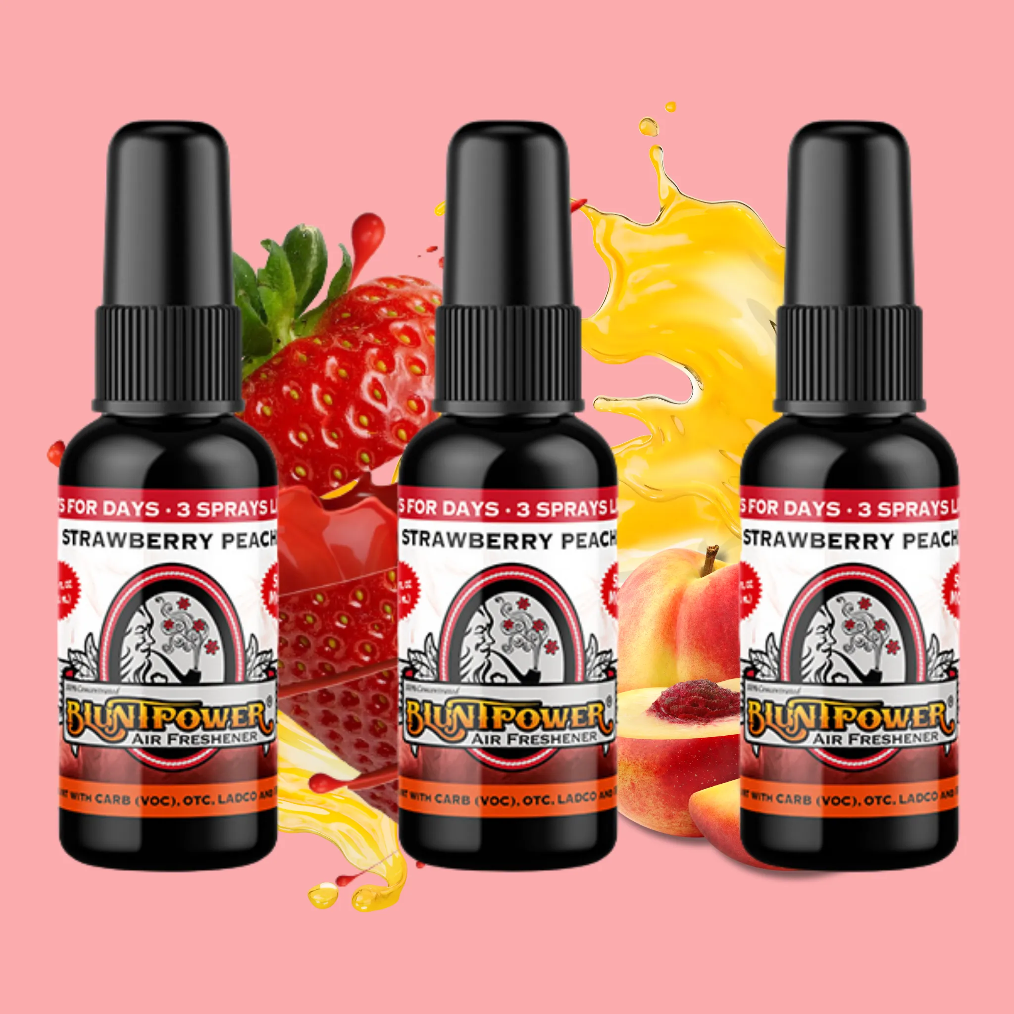 Strawberry Peach Air Freshener Spray