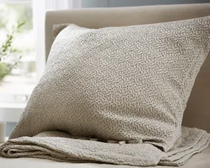 The Purists Allegro Platinum Jacquard | Euro Sham