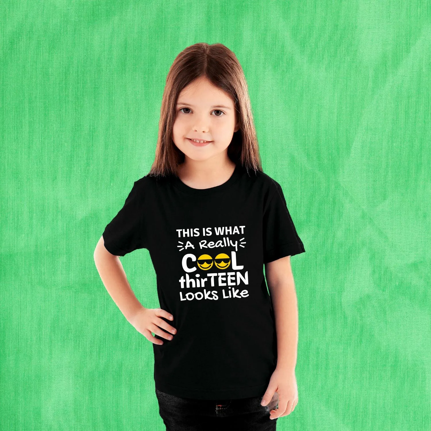 This is What a Really Cool Thirteen Looks Like Teenager T-Shirt for Boys and Girls