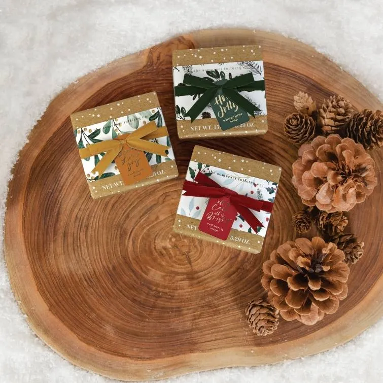 Winter Plush Soap Rhubarb & Raspberry 150g