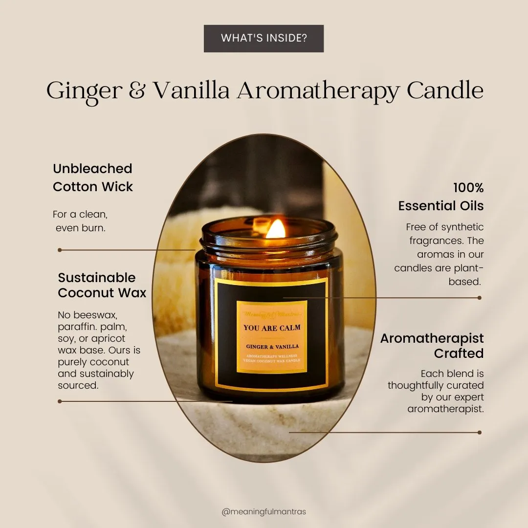 You Are Calm Ginger Vanilla Mini Candle